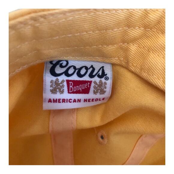 American Needle NWOT Coors Banquets Ballpark Baseball Trucker Cap Bleached Sun - Picture 7 of 10